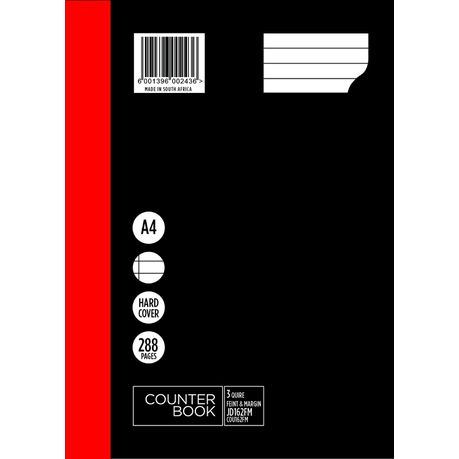Croxley 3-Quire 288 Page A4 Counter Book 5 Pack: JD162