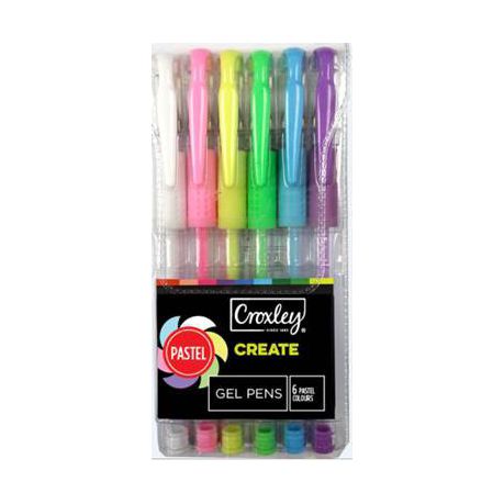 Croxley Create Capped Ballpoint Pens - Assorted Fun (Blister of 5)
