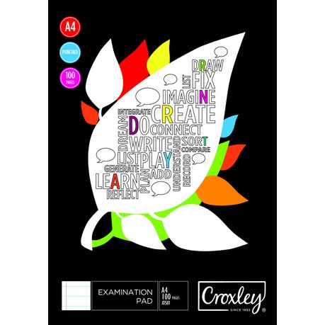 Croxley 100 Sheet Punched and Ruled Exam Pad