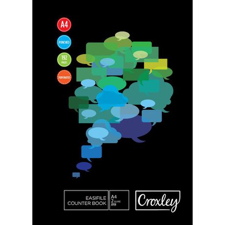 Croxley JD158 2-Quire 192 Page A4 F&M Counter Book (5 Pack)