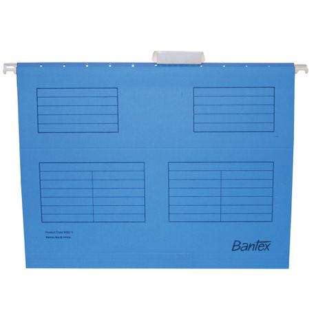 Bantex Suspension File A4 (Cobalt Blue) with Pack of 25