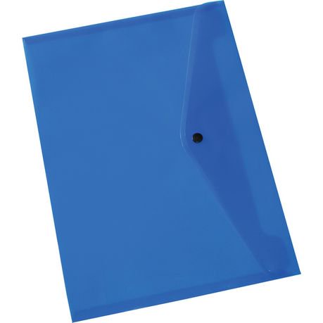 Bantex A4 PP Document Envelope (Cobalt Blue)