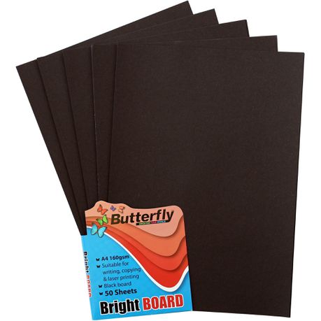 Butterfly A4 Bright Board 50s - Black