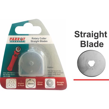 Parrot Craft Rotary 28mm Straight Blades Refill Pack