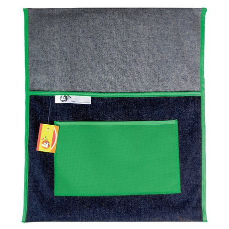 4Kids - School Chairbag Denim - 380mm With Pocket (Green)