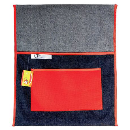 4Kids - School Chairbag Denim - 380mm With Pocket (Red)