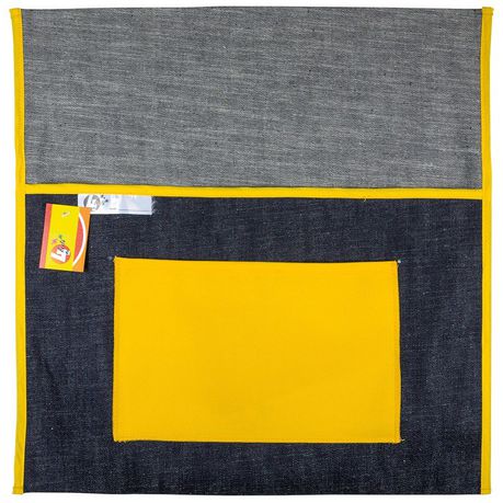 4Kids - School Chairbag Denim - 440mm With Pocket (Yellow)