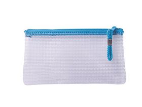 Treeline: Mesh Pencil Bag with Blue Zip (22cm)