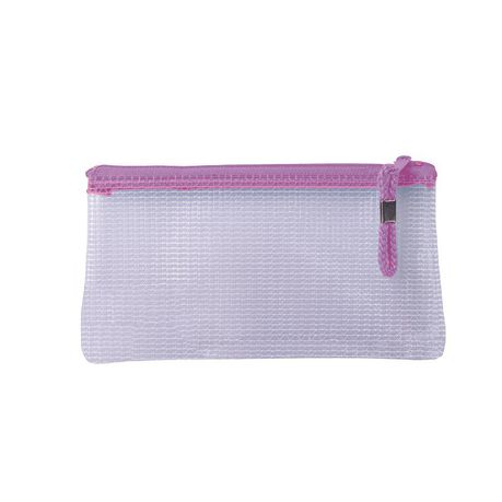 Treeline: Mesh Pencil Bag with Purple Zip (22cm)