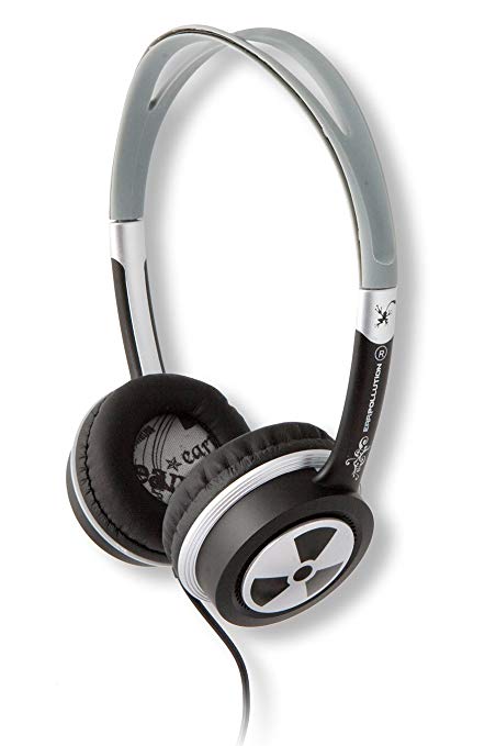 iFrogz EarPollution Toxix Plus On-Ear Headphones with Mic – Platinum