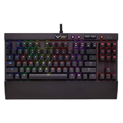 Corsair K65 Lux Cherry MX Red RGB Compact Mechanical Gaming Keyboard 