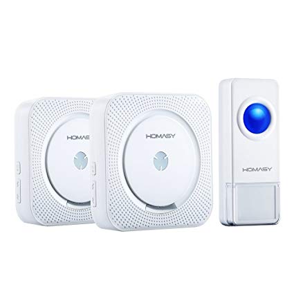 Gentech Wireless Door Chime and 2 Transmitters – White
