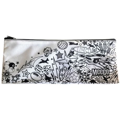 Meeco Doodle Me Large (34cm) Pencil Bag with Zip - Junior Boys
