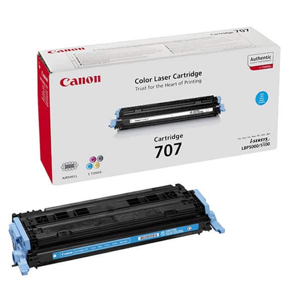 Canon 707 Cyan Laser Toner Cartridge