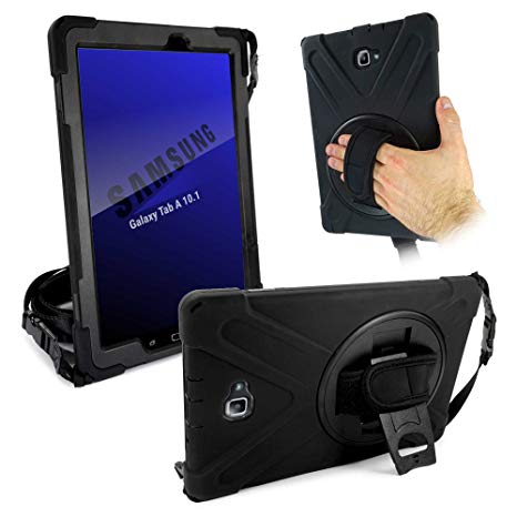 Tuff-Love Rugged Case and Stand (Samsung Galaxy Tab A – Black)