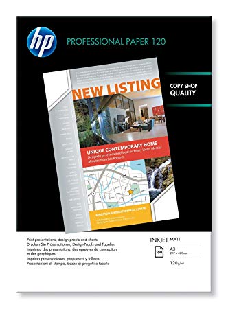 HP Professional Matt 120gsm Ink jet Paper A3 (100 Sheets)