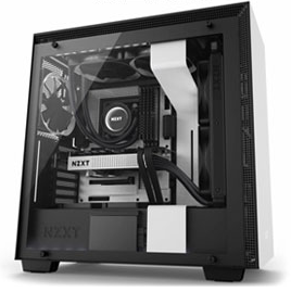 NZXT H700 Tempered Glass Gaming Case - Matte White