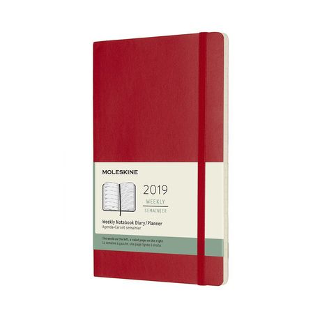 Moleskine 2019 Soft Weekly Notebook Scarlet Red – A5