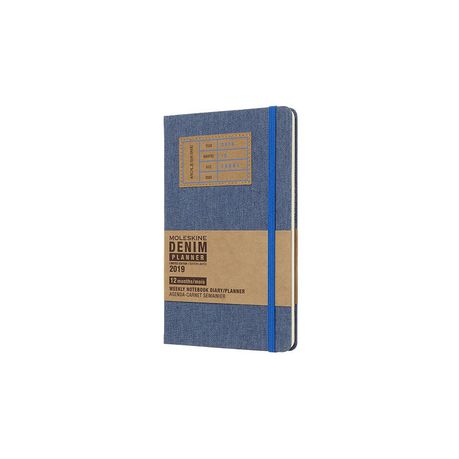 Moleskine 2019 Denim Hard Cover Weekly Notebook Limited Edition – A5