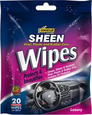 Shield Sheen Interior Wipes – Pack of 20