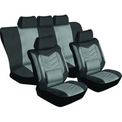 Stingray Grandeur Full Car Seat Cover Set – 11 Piece (Tan)