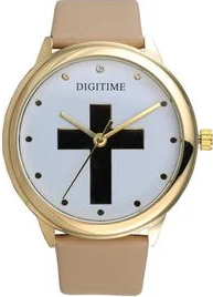 Digitime Women's Saint Analogue Watch - Nude and Gold