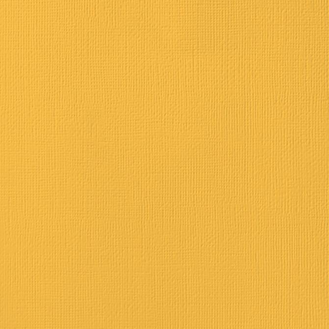 American Crafts Cardstock 12x12 Textured - Mustard