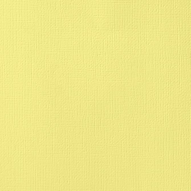 American Crafts Cardstock 12x12 Textured - Banana