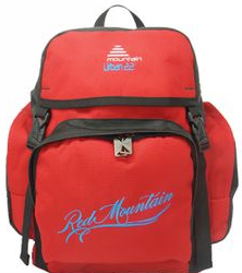 Red Mountain Urban 22 School Backpack - Red & Black