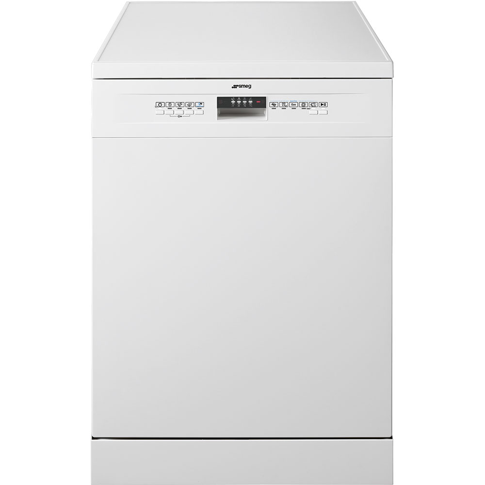 Smeg 60cm Ice-White Freestanding Dishwasher: DW7QSWSA
