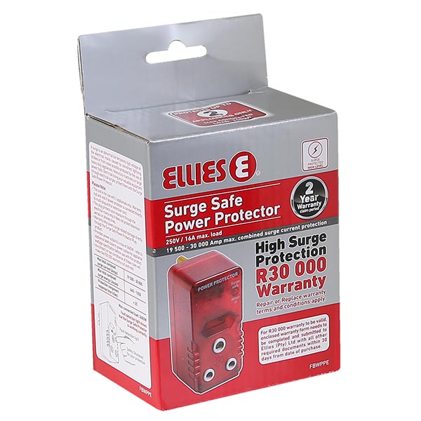 Ellies High Surge Safe Power Protector and Euro Socket