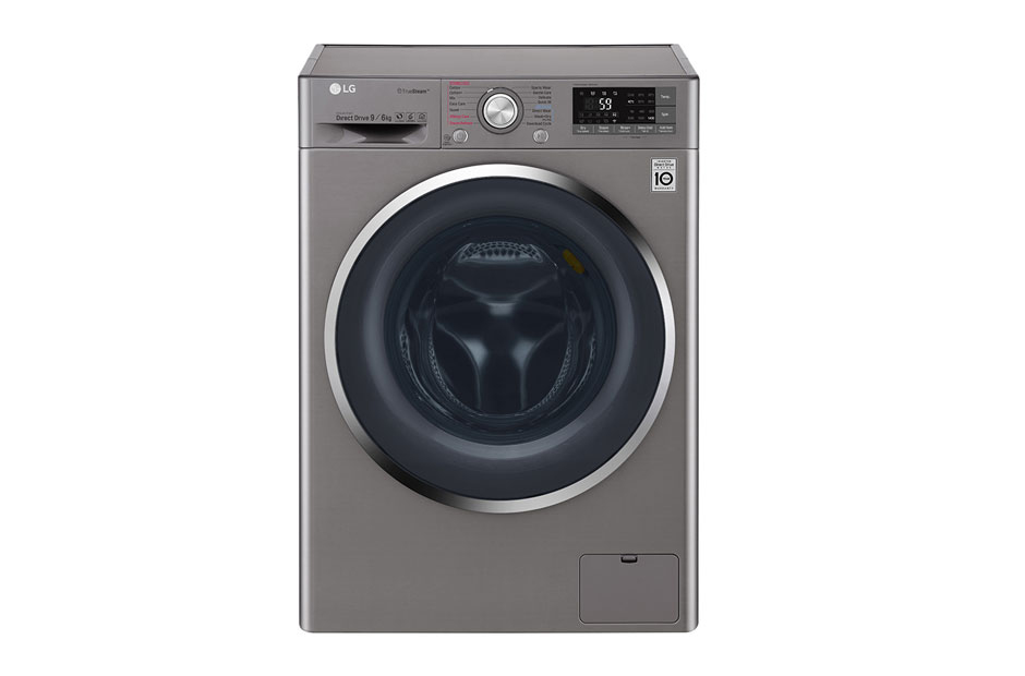 LG 9kg Wash/6kg Dry Luxury Silver Washer Dryer Combo: FH4U2FHP2S