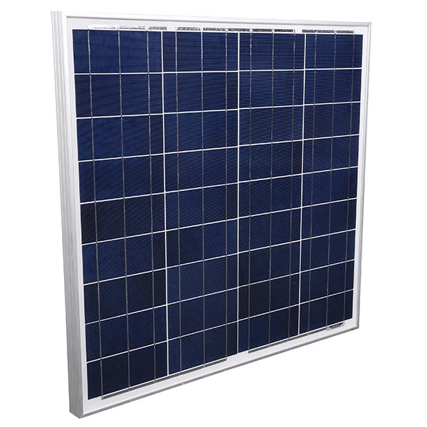 Ellies Solar Panel 50w Off Grid - Black