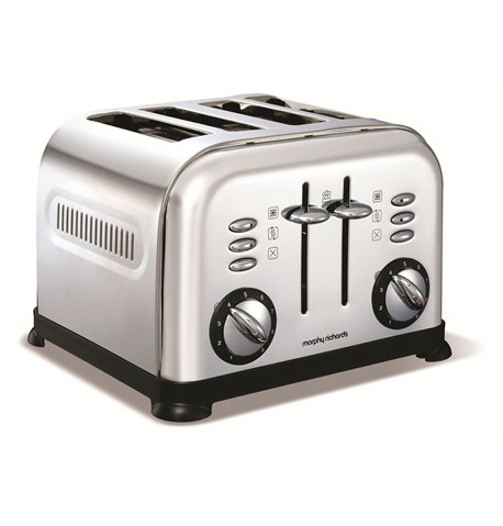 Morphy Richards 4 Slice Toaster: Stainless Steel Accents