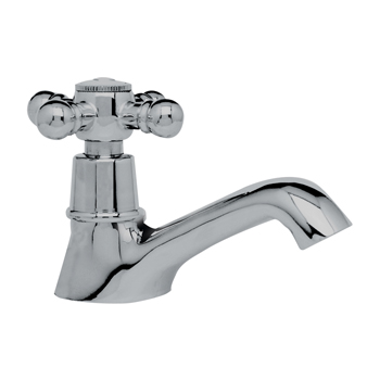 Isca Roma Rosa Pillar Tap - Chrome 15mm