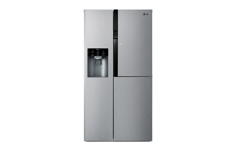 LG 614L Stainless Steel Side by Side Refrigerator: GR-J237JSNN