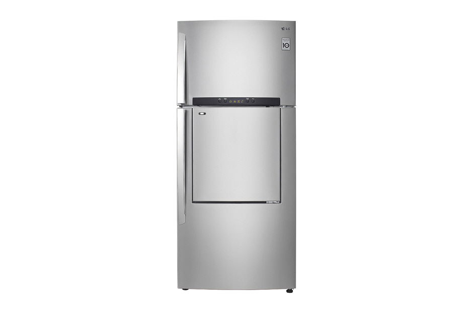LG 510L Stainless Steel Top Freezer: GN-D702HLAL