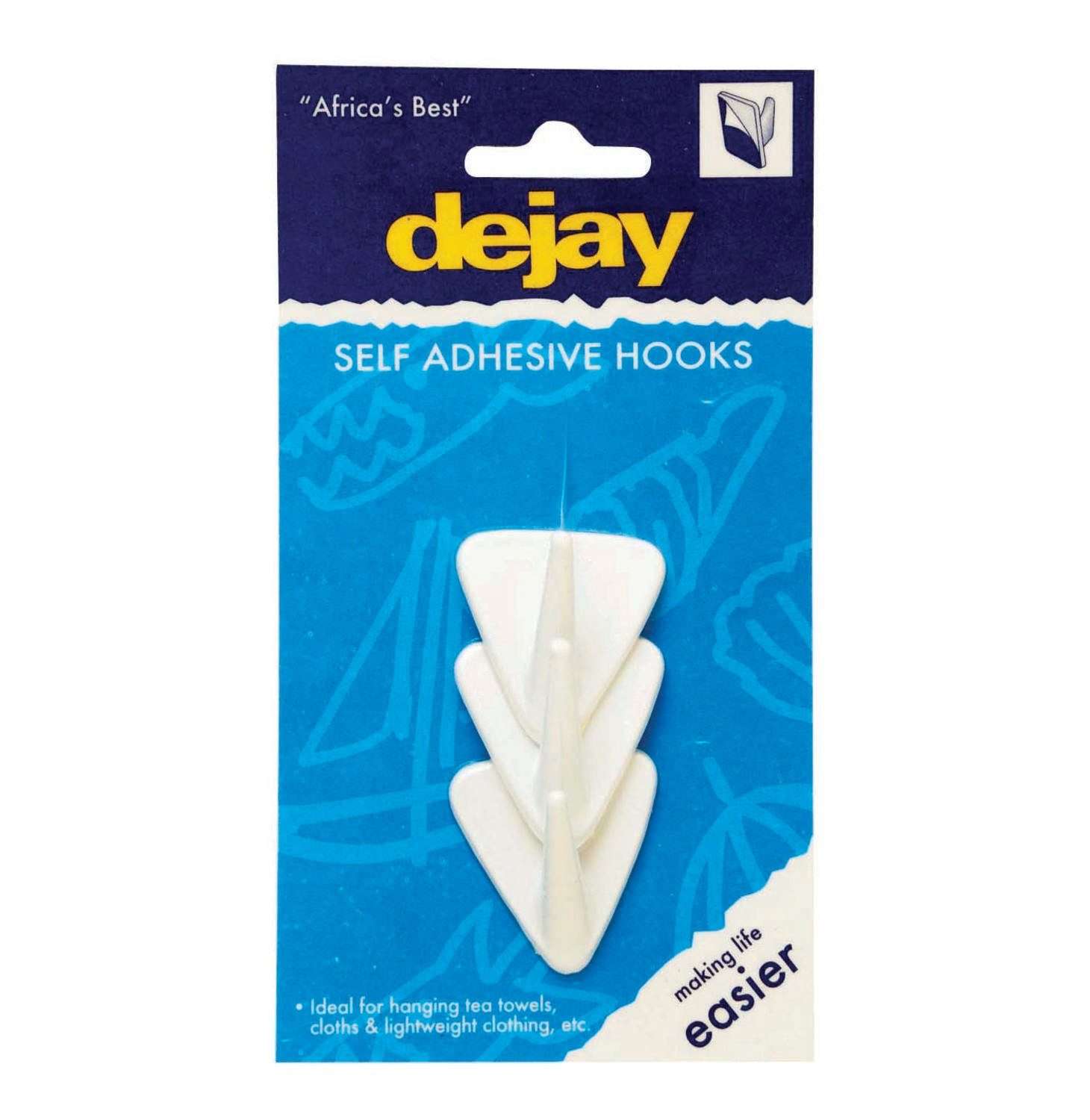 Dejay Self Adhesive Single Hooks