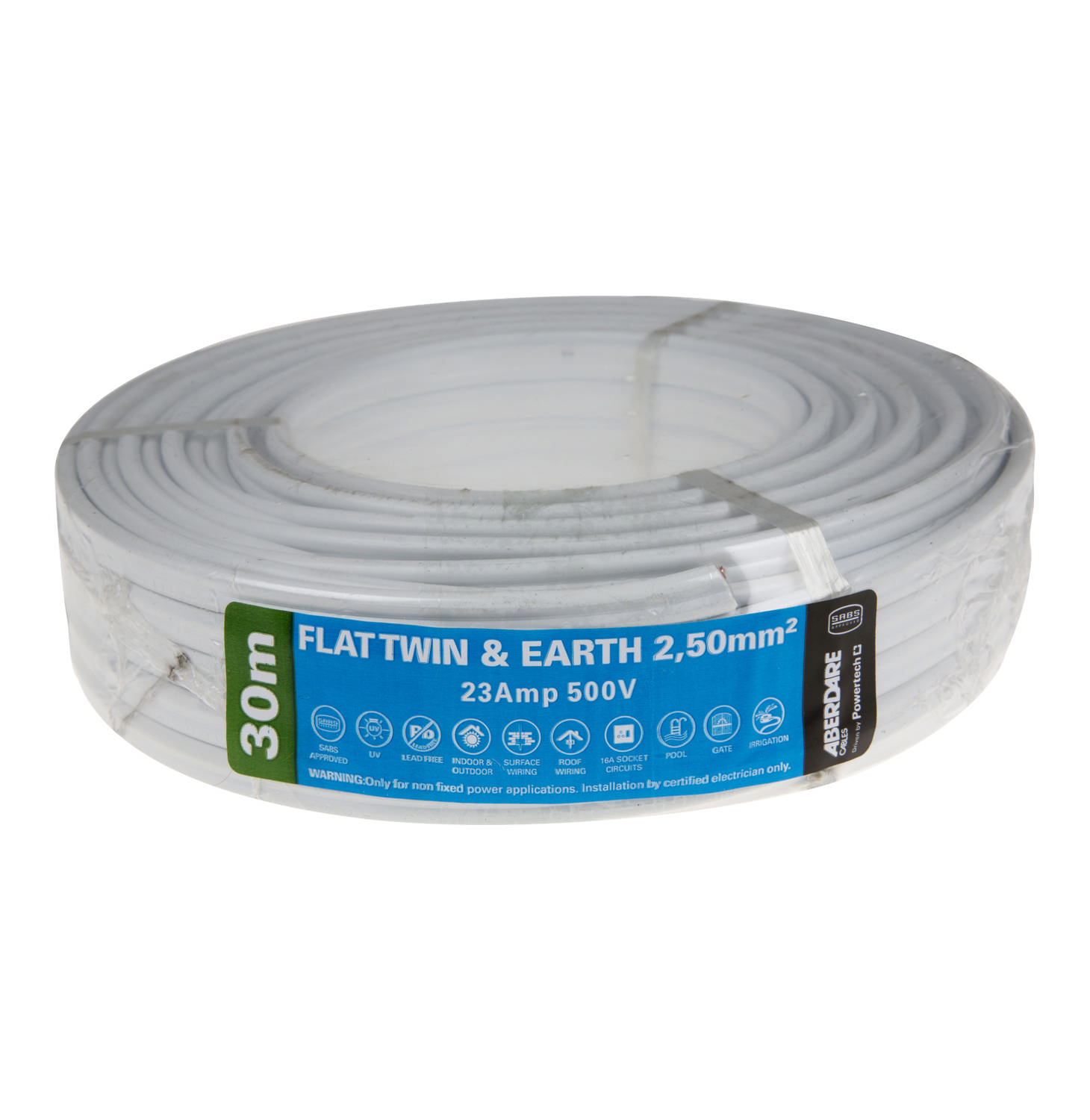 Aberdare Surfix 2 Core and Earth White (1.5mm x 20m)