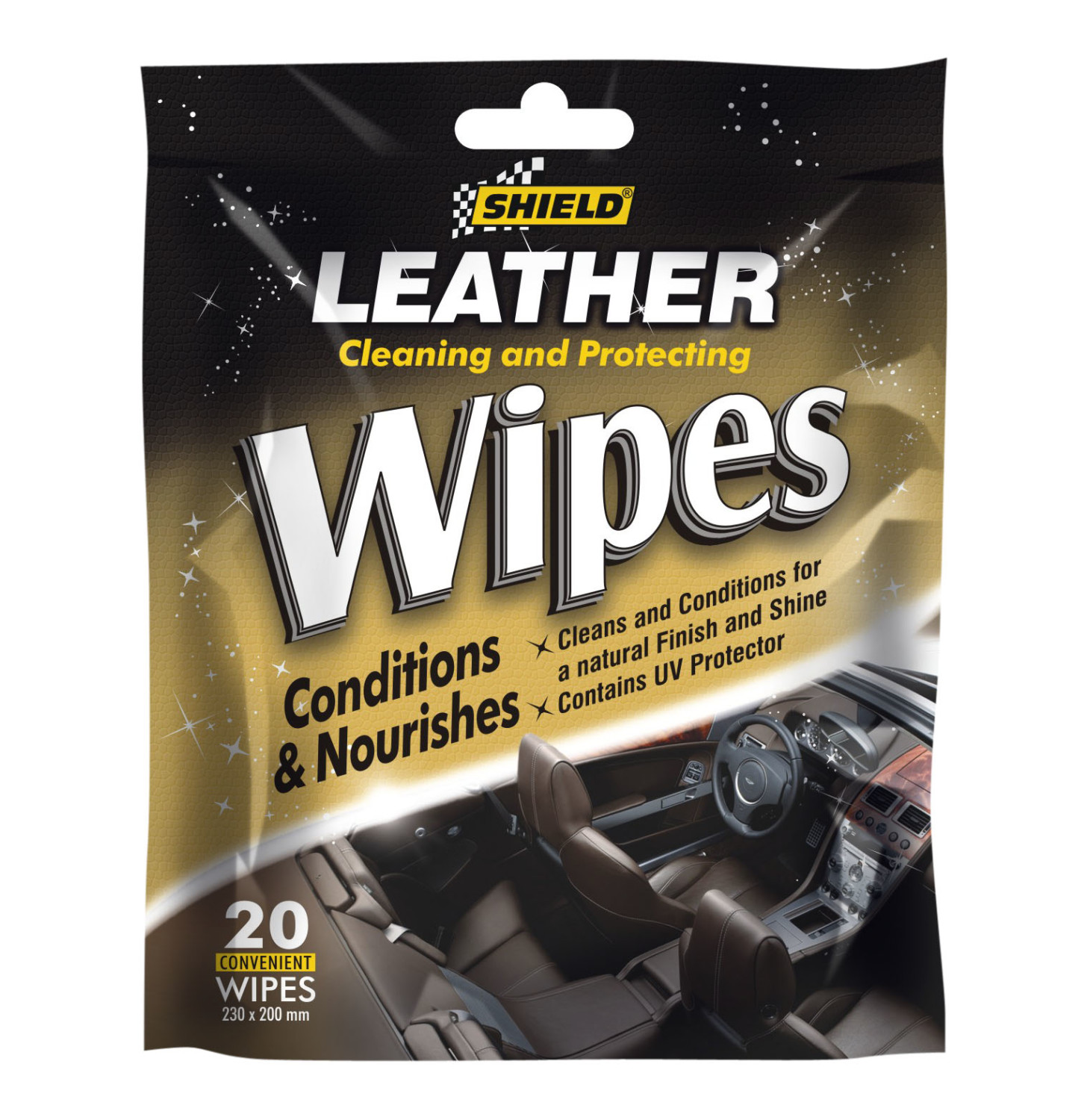 Shield Leather Care Wipes – Pack of 20