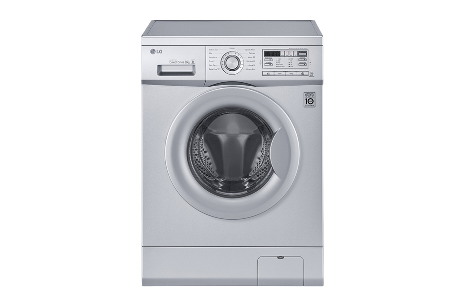 LG 8kg Silver Front Loader Washing Machine: F12B8TDP5