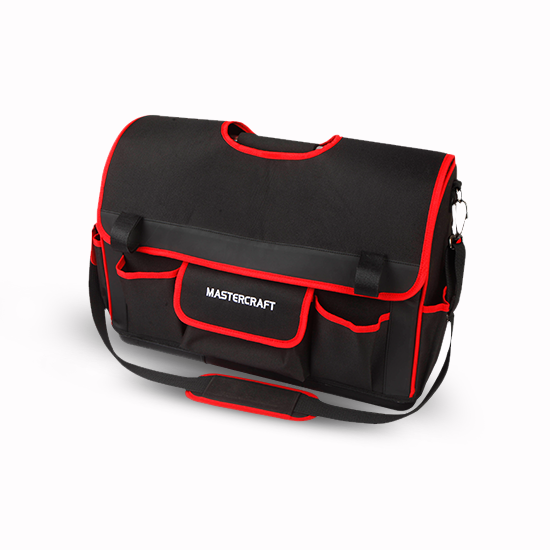 Mastercraft 10" Foldable Tool Bag - Black/Red