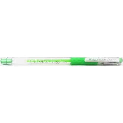 Pentel Hybrid Milky Gel Grip 0.8mm Pen - Light Green