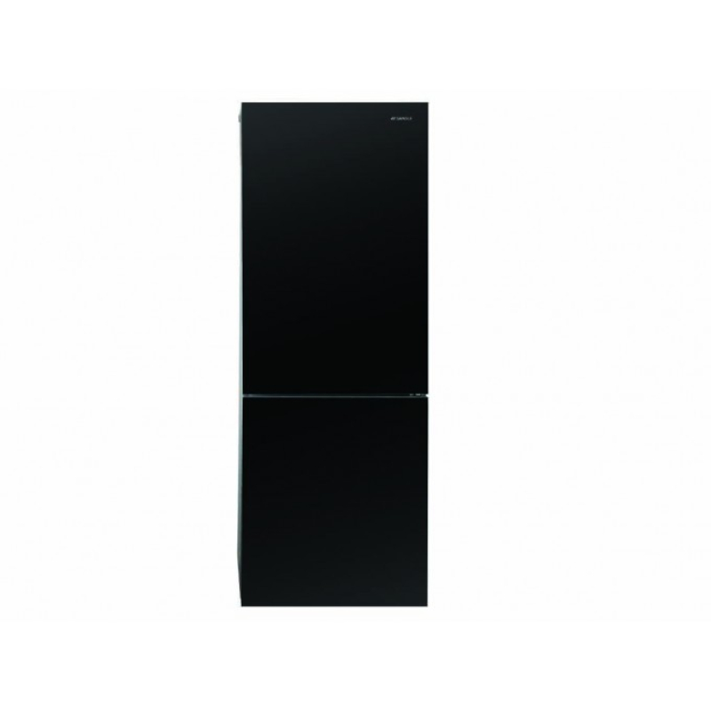 Sansui 300 L Black Glass Fridge: SFTD300
