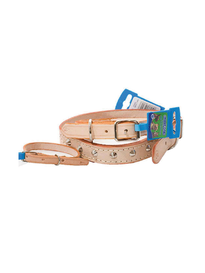 Marltons No4 Stitched Studded Collar (19mm)