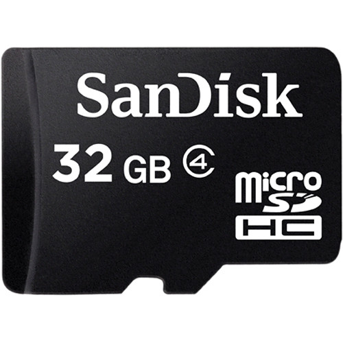 SanDisk Micro SDHC Card + Adapter - 32 GB