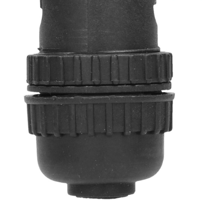 Builders Bayonet Cap Nylon Lamp Holder - Black (10mm)