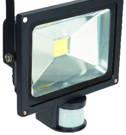 Lightworx LED Floodlight Sensor - Black (20w)