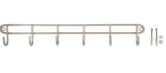 Home and Kitchen Wall Rack 6 Hook Mounted