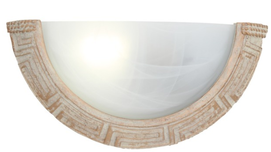 Eurolux Roma Alabaster Wall Light - Satin Chrome